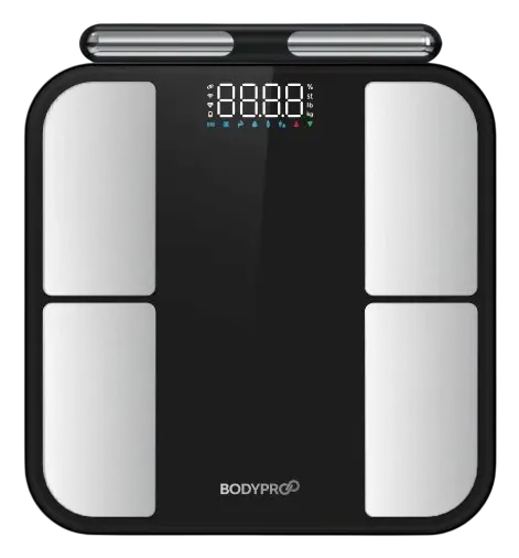 180 kg x 0.05 kg Segmental Body Composition Scale with 8 Electrodes