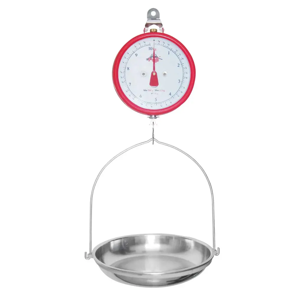 Fuji Dial Hanging Scale, 10 kg x 50 g, Small Pan