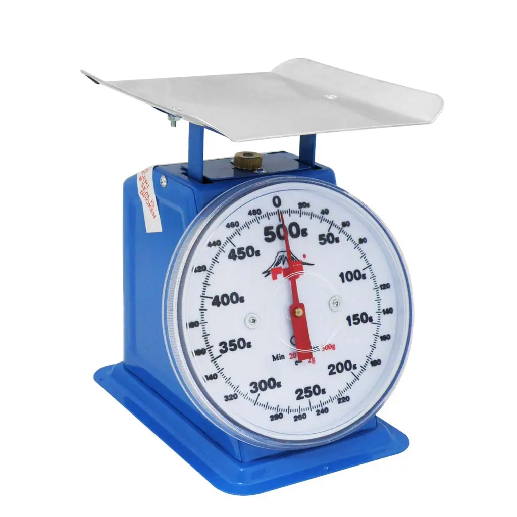 Fuji Dial Table Scale, 500 g x 2 g, Flat Plate