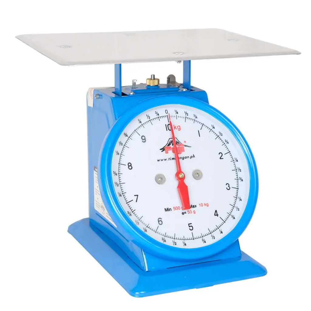 Fuji Dial Table Scale, 10 kg x 50 g, Flat Plate