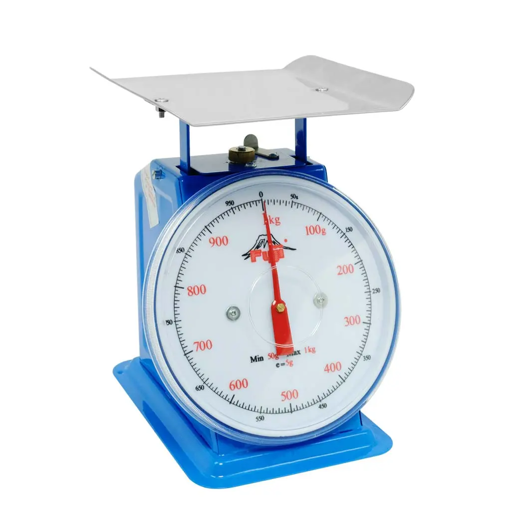 Fuji Dial Table Scale, 1 kg x 5 g, Flat Plate