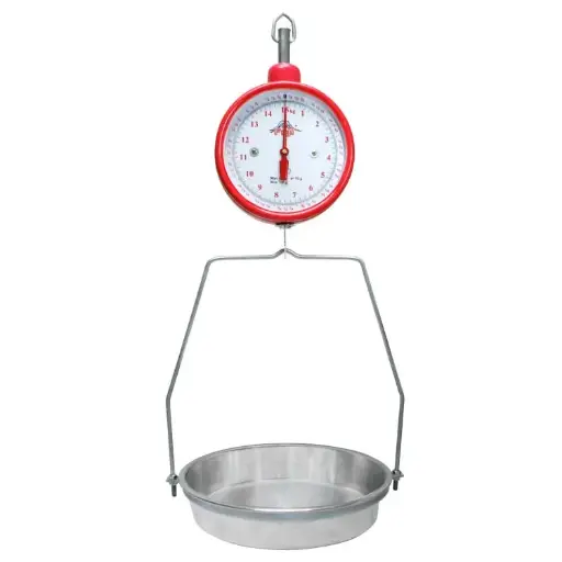 [FHA-15] Fuji Dial Hanging Scale, 15 kg x 50 g, Big Pan