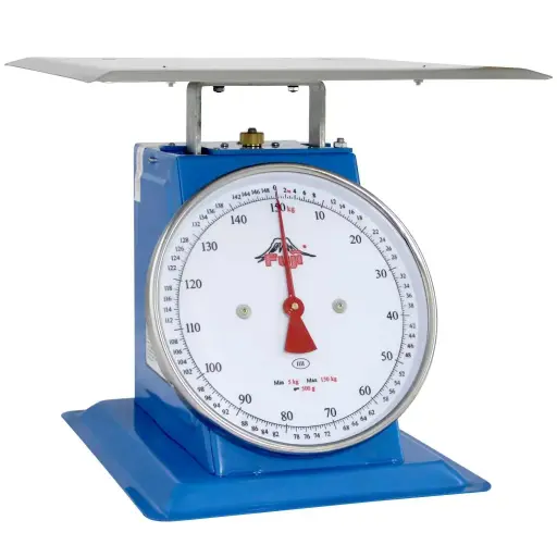 [FTF-150] Fuji Dial Table Scale, 150 kg x 500 g, Flat Plate w/ Lock