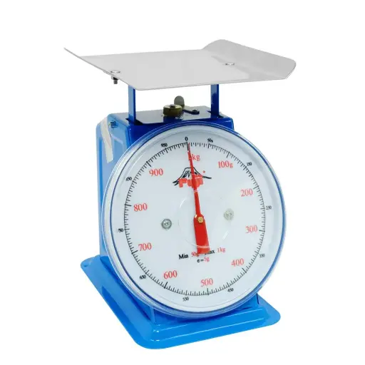 [FTF-1J] Fuji Dial Table Scale, 1 kg x 5 g, Flat Plate