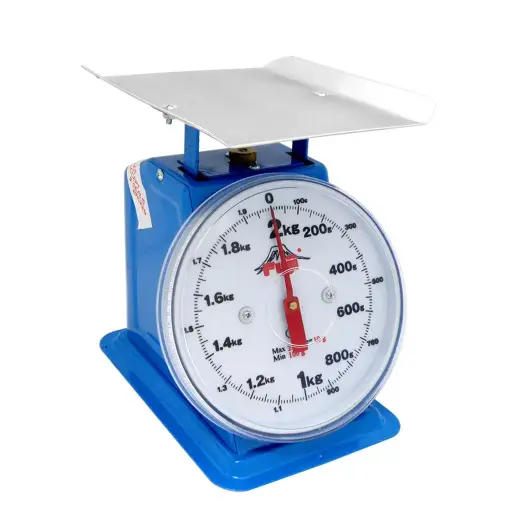 [FTF-2J] Fuji Dial Table Scale, 2 kg x 10 g, Flat Plate